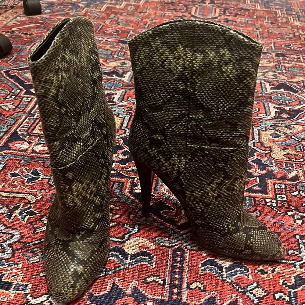 LPA snake skin boots